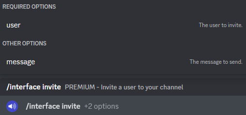 Inviting a user