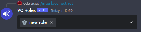 Restricting a user