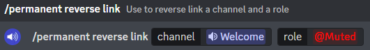 Permanent Reverse Linking a channel