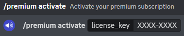 Activating premium