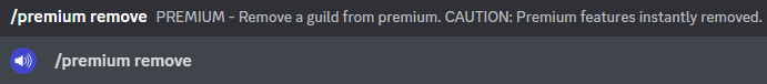 Removing premium