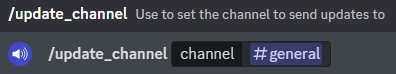 Setting the update channel