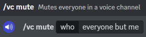 Muting all users in a voice channel